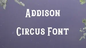 Addison Circus Font Feature