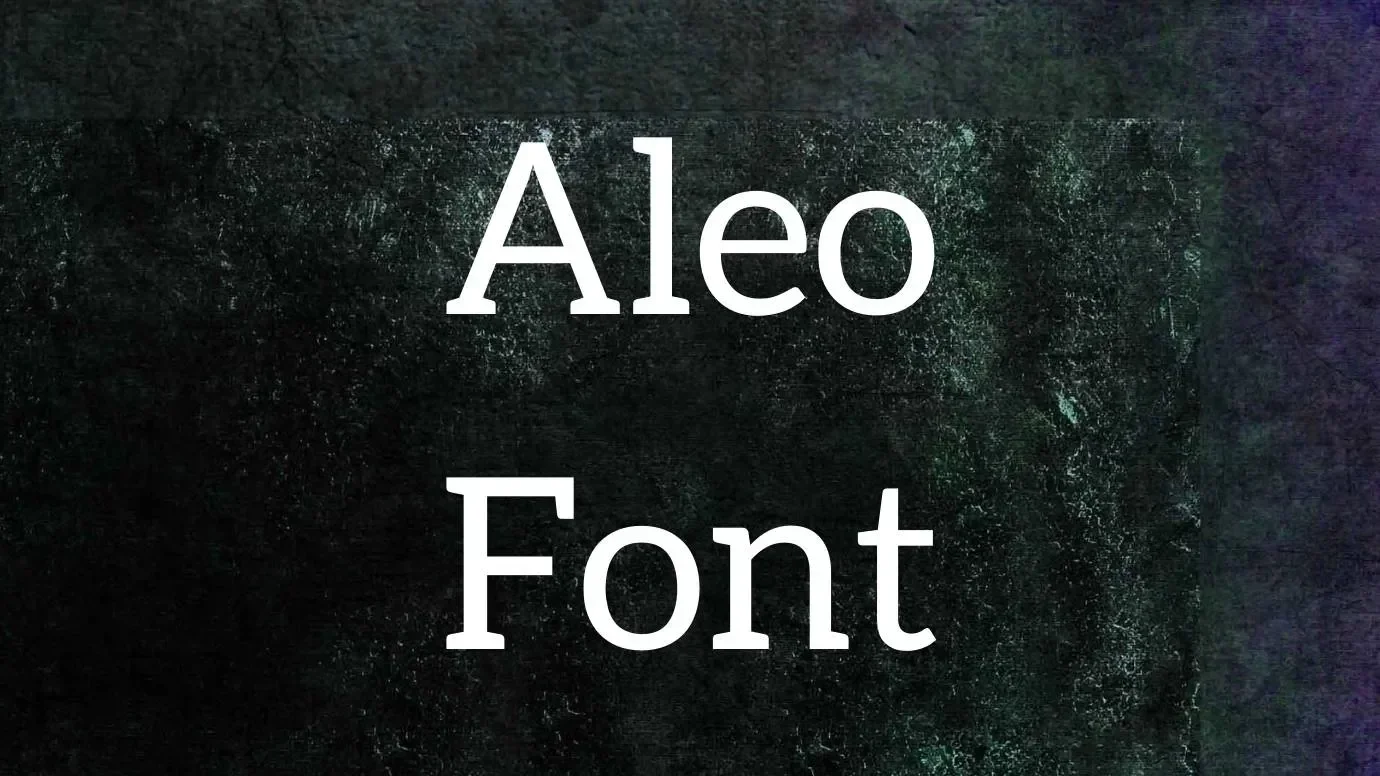 Aleo Font Feature