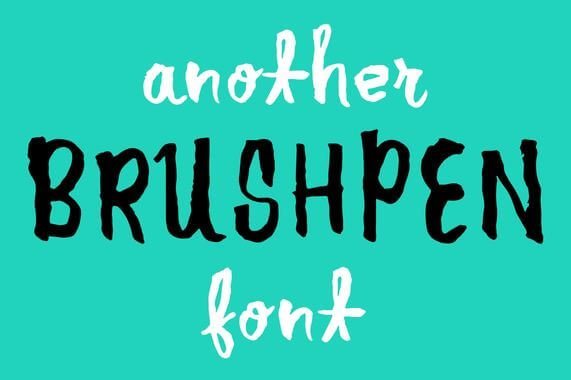 Another Brush Pen Font