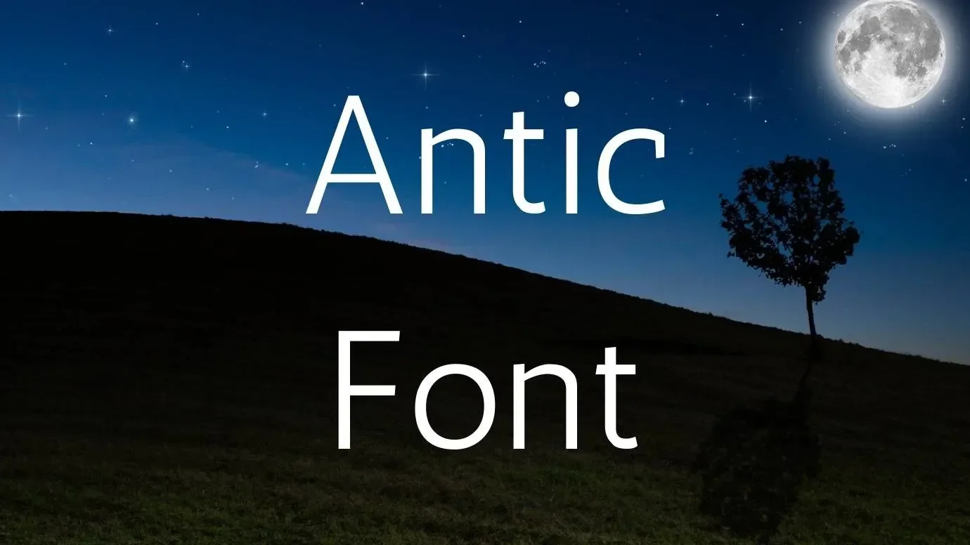 Antic Font Feature