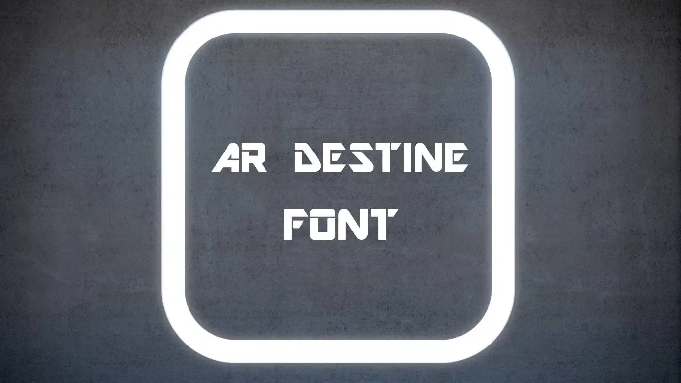 Ar Destine Font Feature