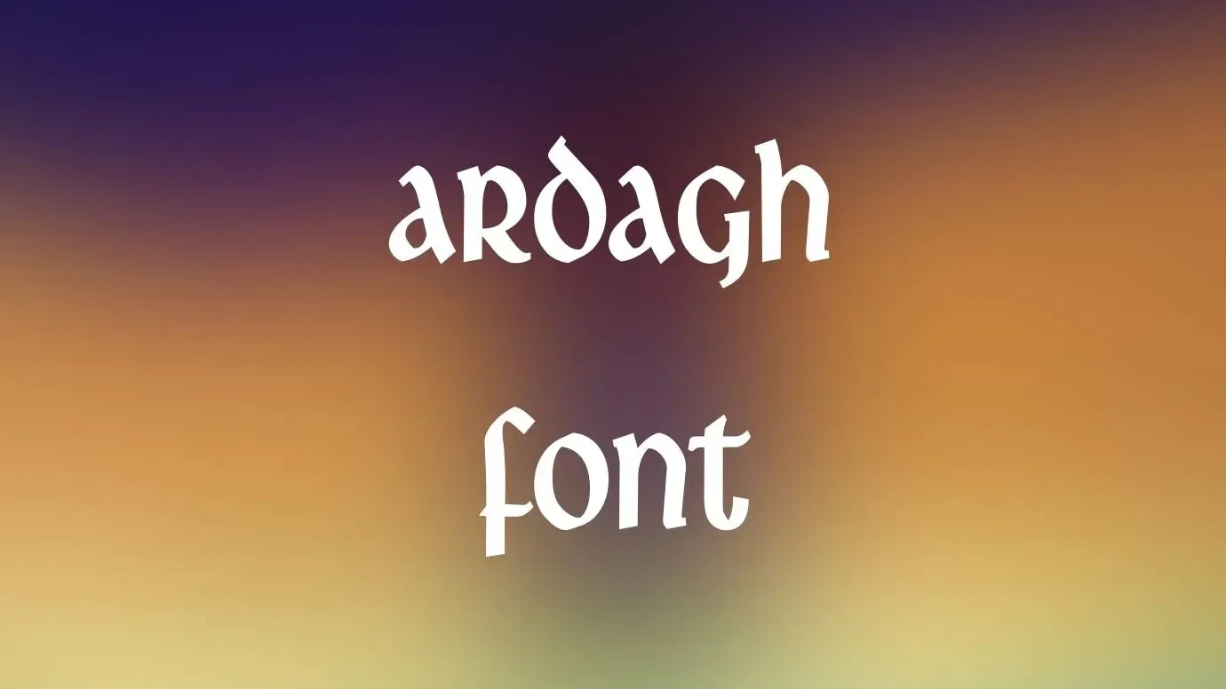 Ardagh Font Feature