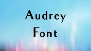 Audrey Font Feature
