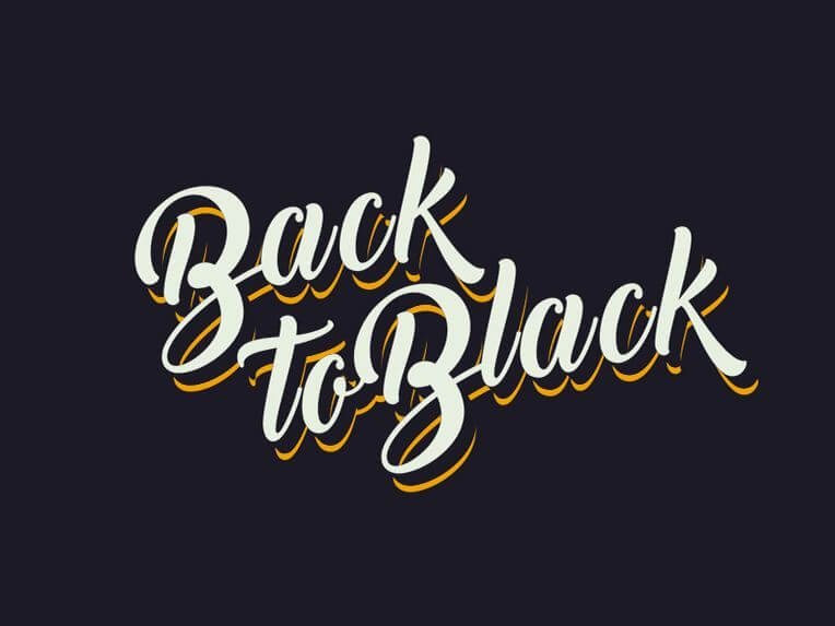 Back To Black Font