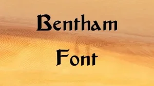 Bentham Font Feature