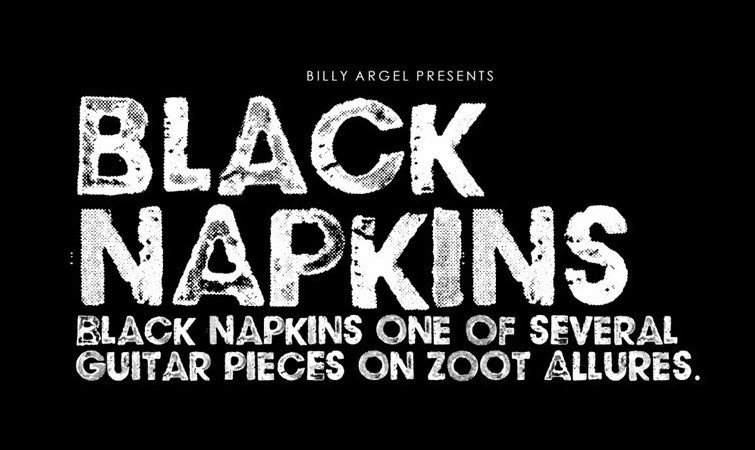 Black Napkin Font