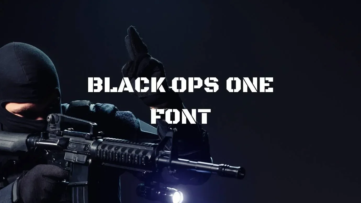 Black Ops One Font Feature