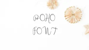 Boho Font Feature