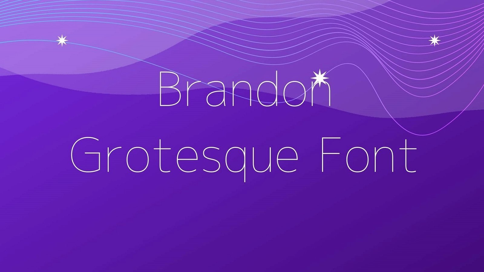 Brandon Grosteque Font