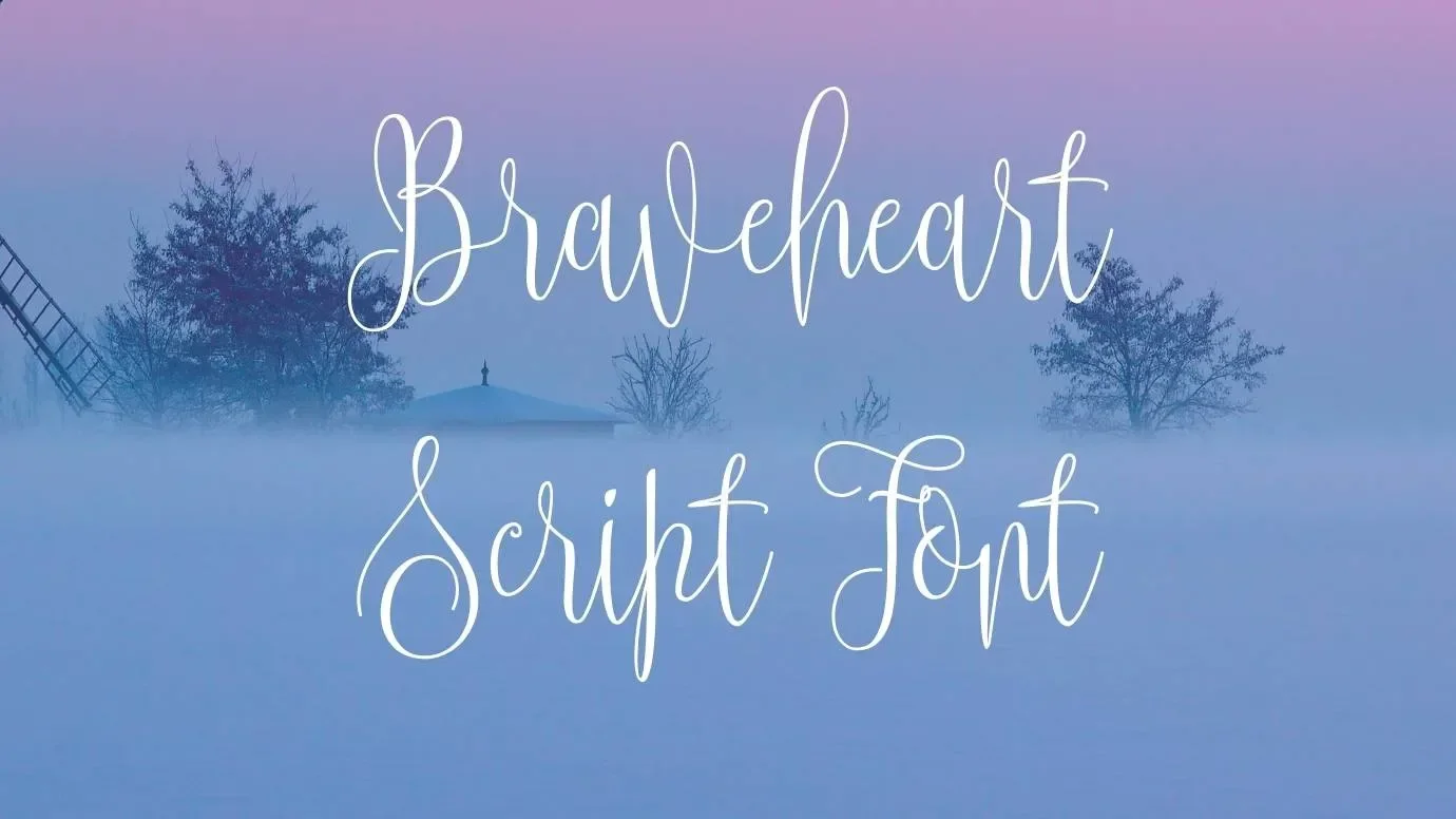 Braveheart Script Font Feature
