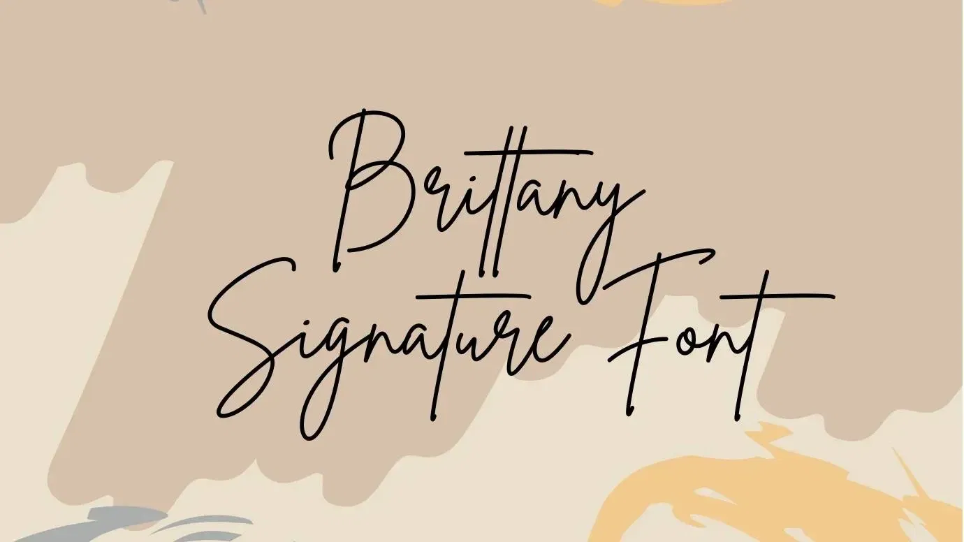 Brittany Signature Font Feature