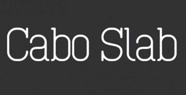 Cabo Slab Font