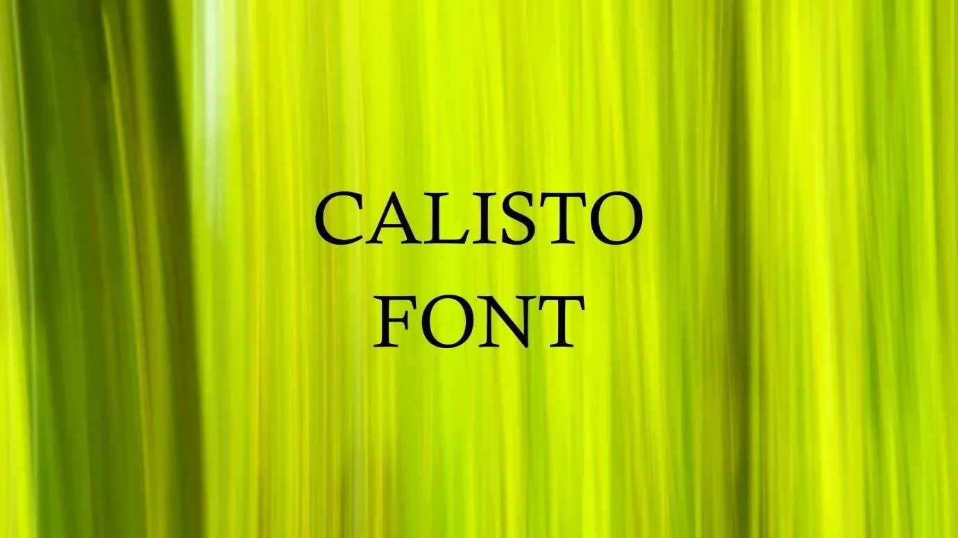 Calisto Font Feature