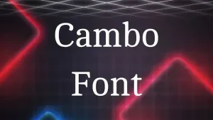Cambo Font Feature