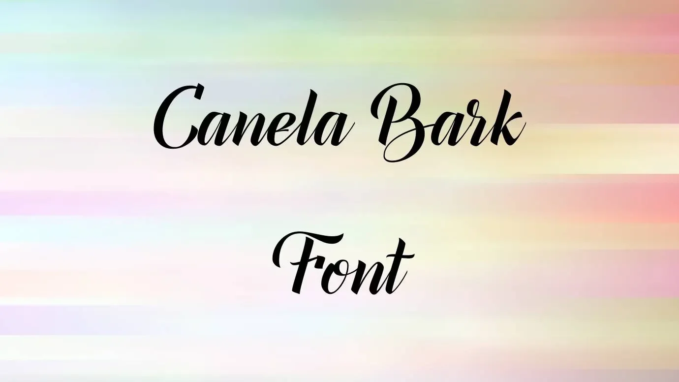 Canela Bark Font Feature