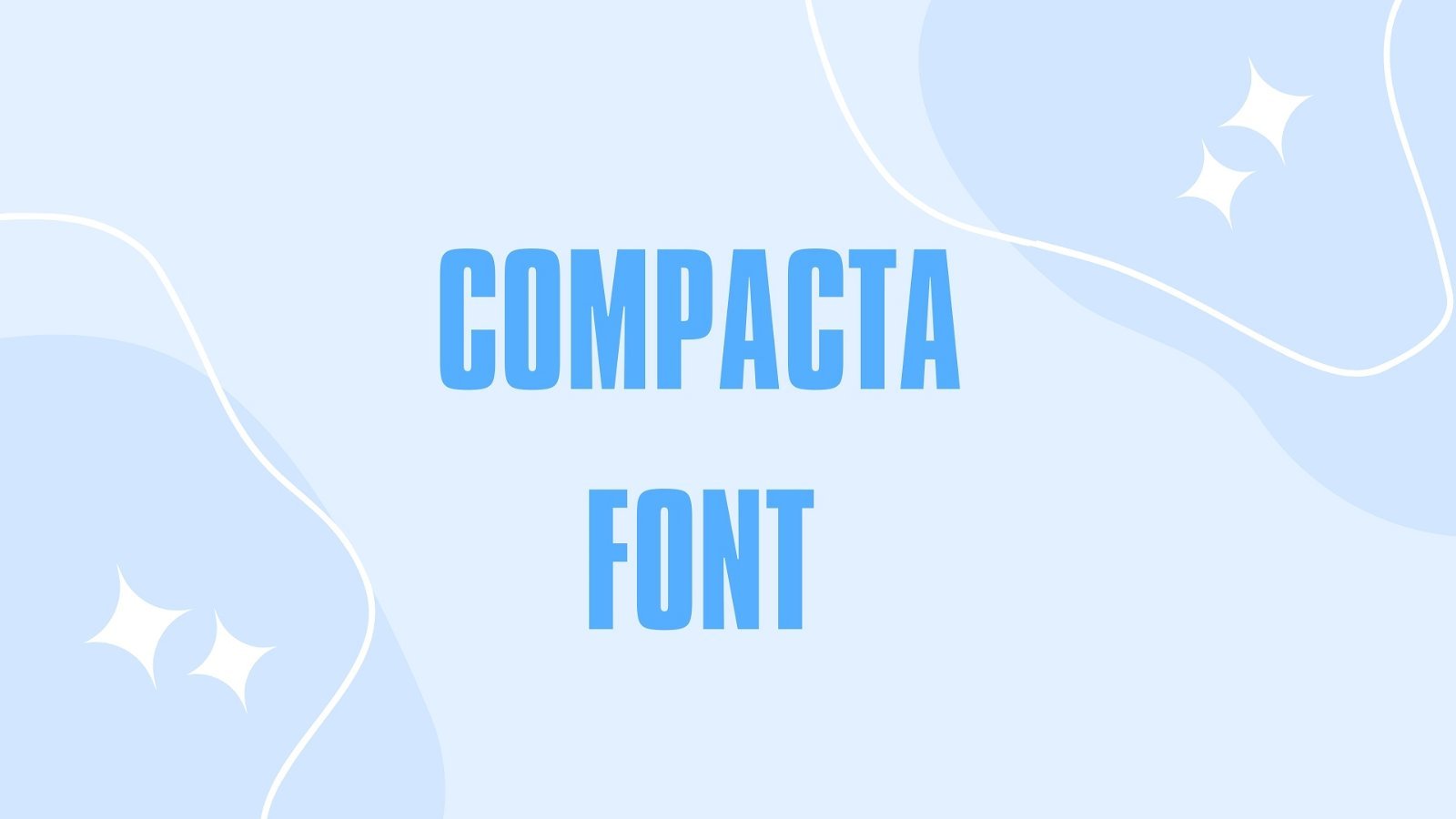 Compacta Font Feature
