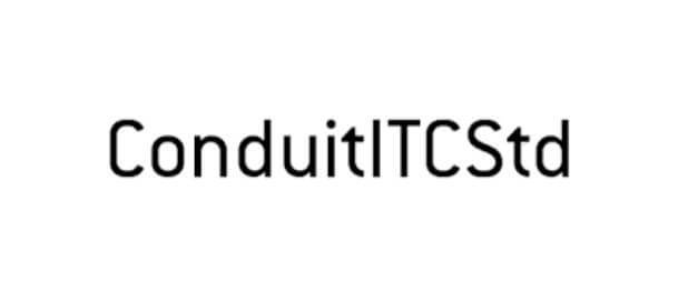 Conduit Itc Std Font