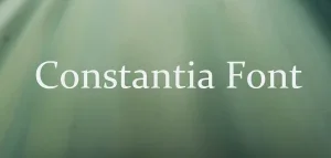 Constantia Font 1