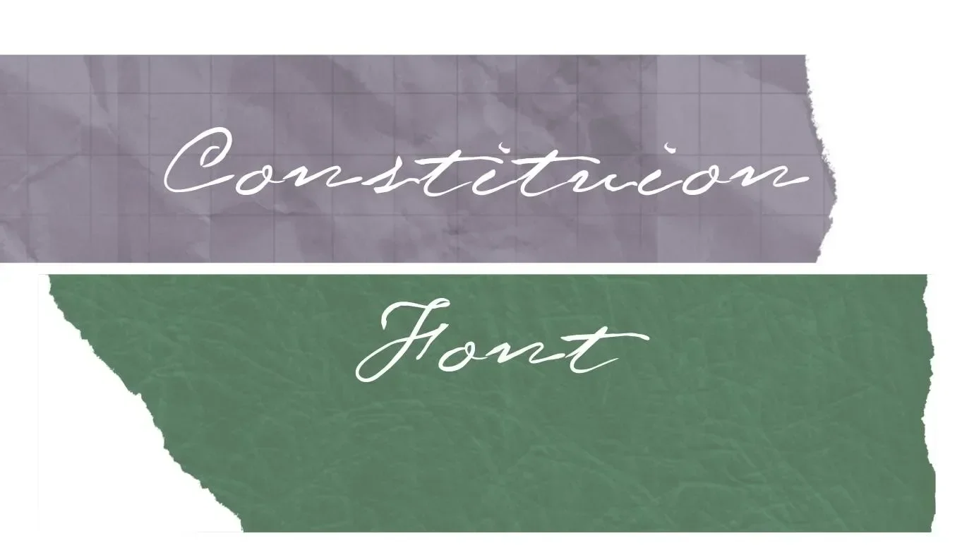 Constitution Font Feature
