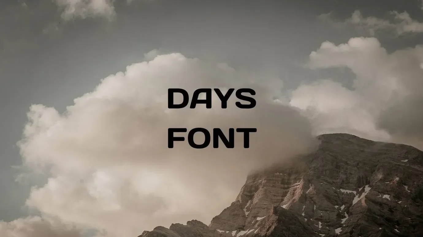 Days Font Feature