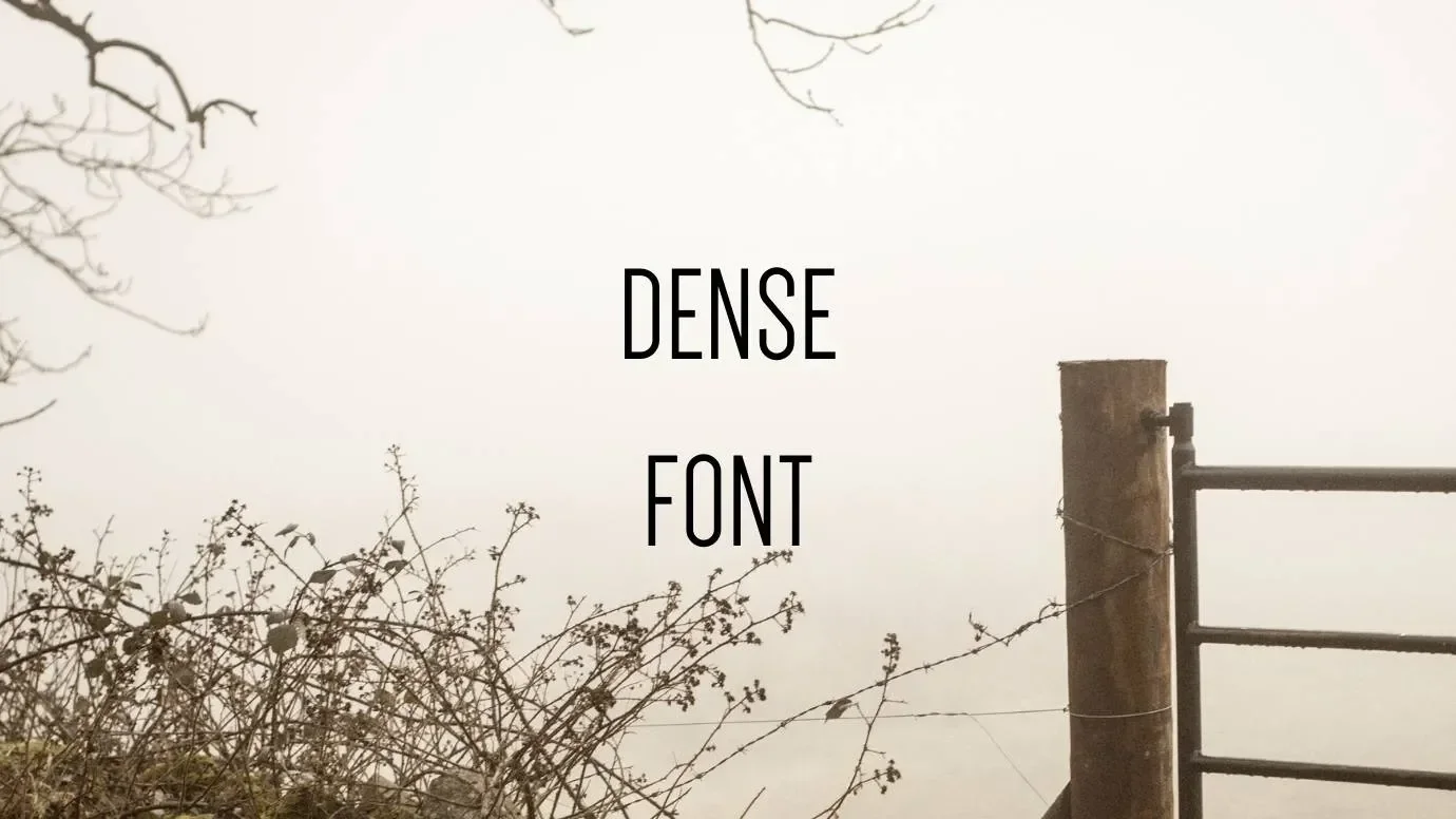 Dense Font Feature