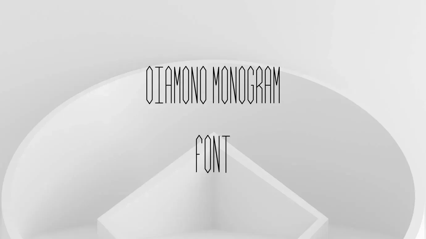 Diamond Monogram Font Feature