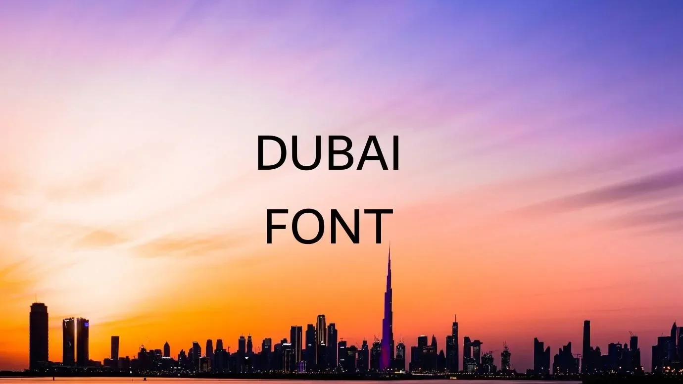 Dubai Font Feature