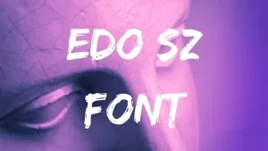 Edo Sz Font Feature