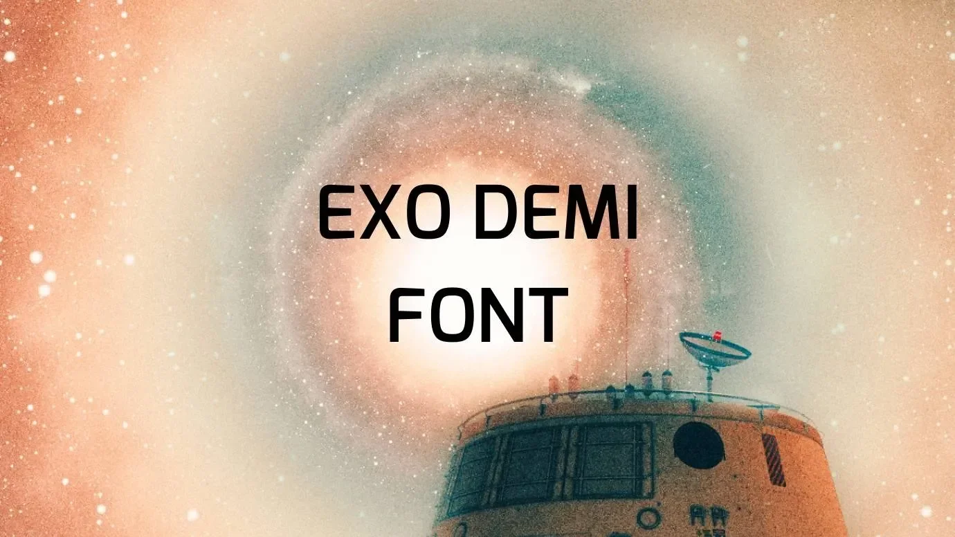 Exo Demi Font Feature