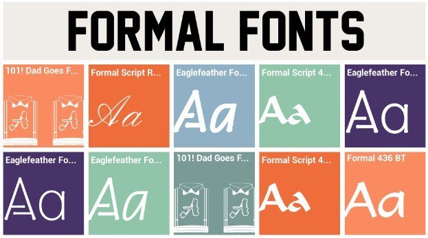 Formal Font