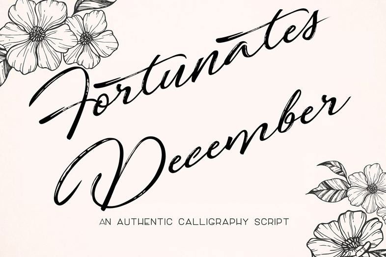 Fortunates December Font