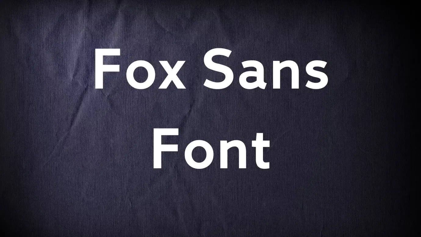 Fox Sans Font Feature