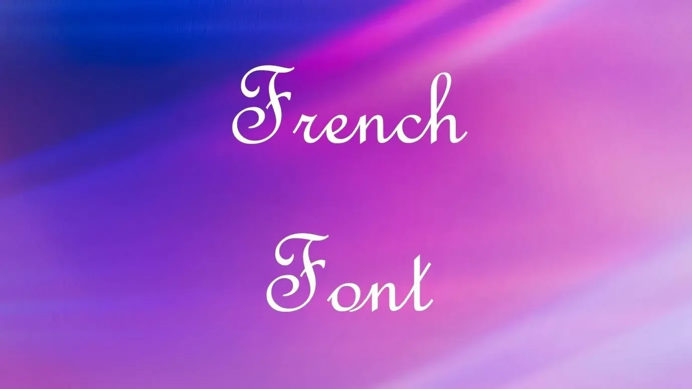 French Font Feature
