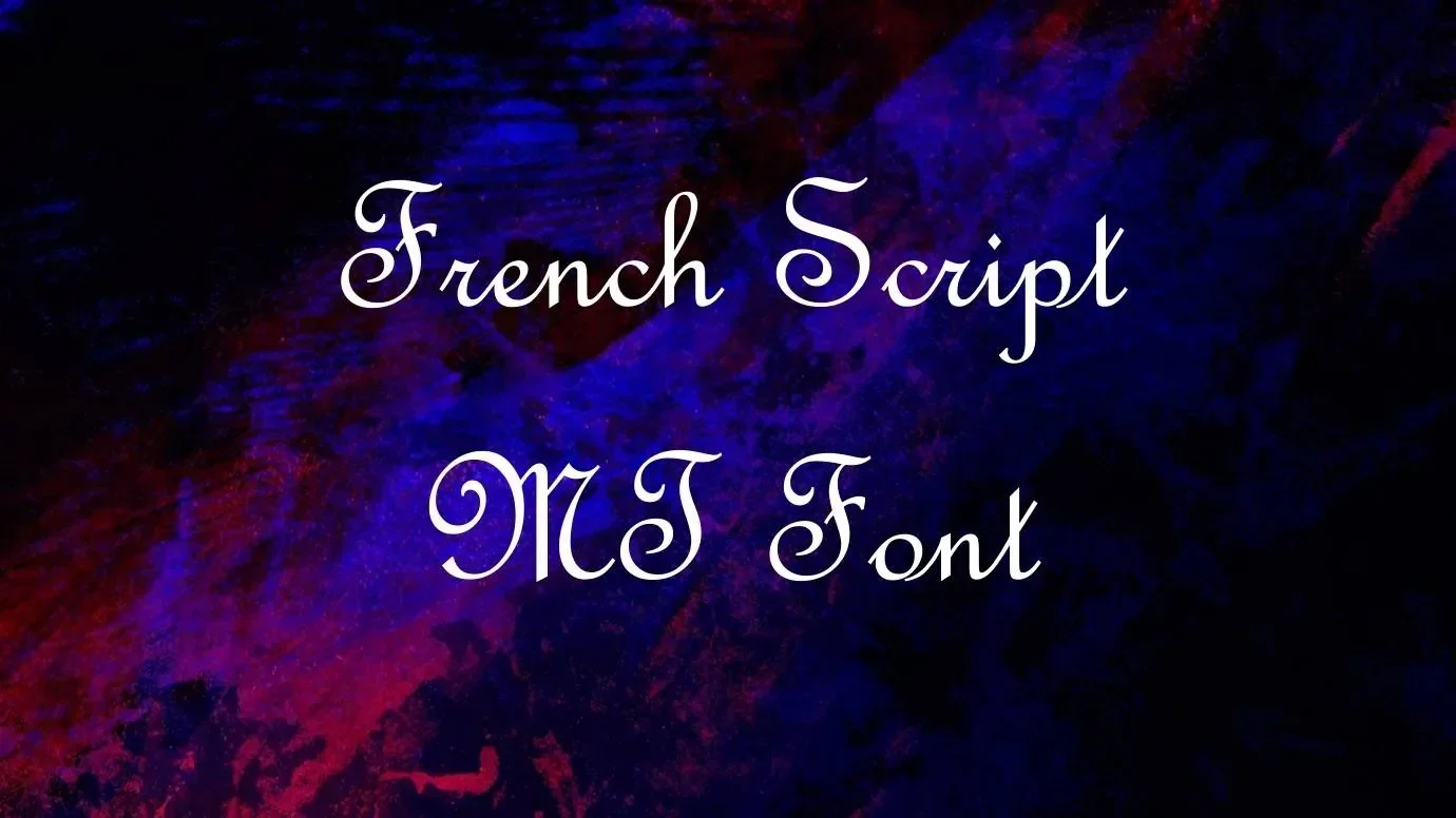 French Script Mt Font Feature
