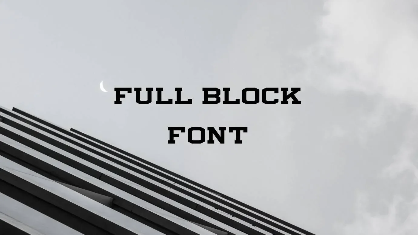 Full Block Font Feature