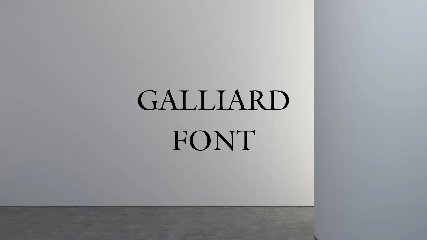 Galliard Font Feature