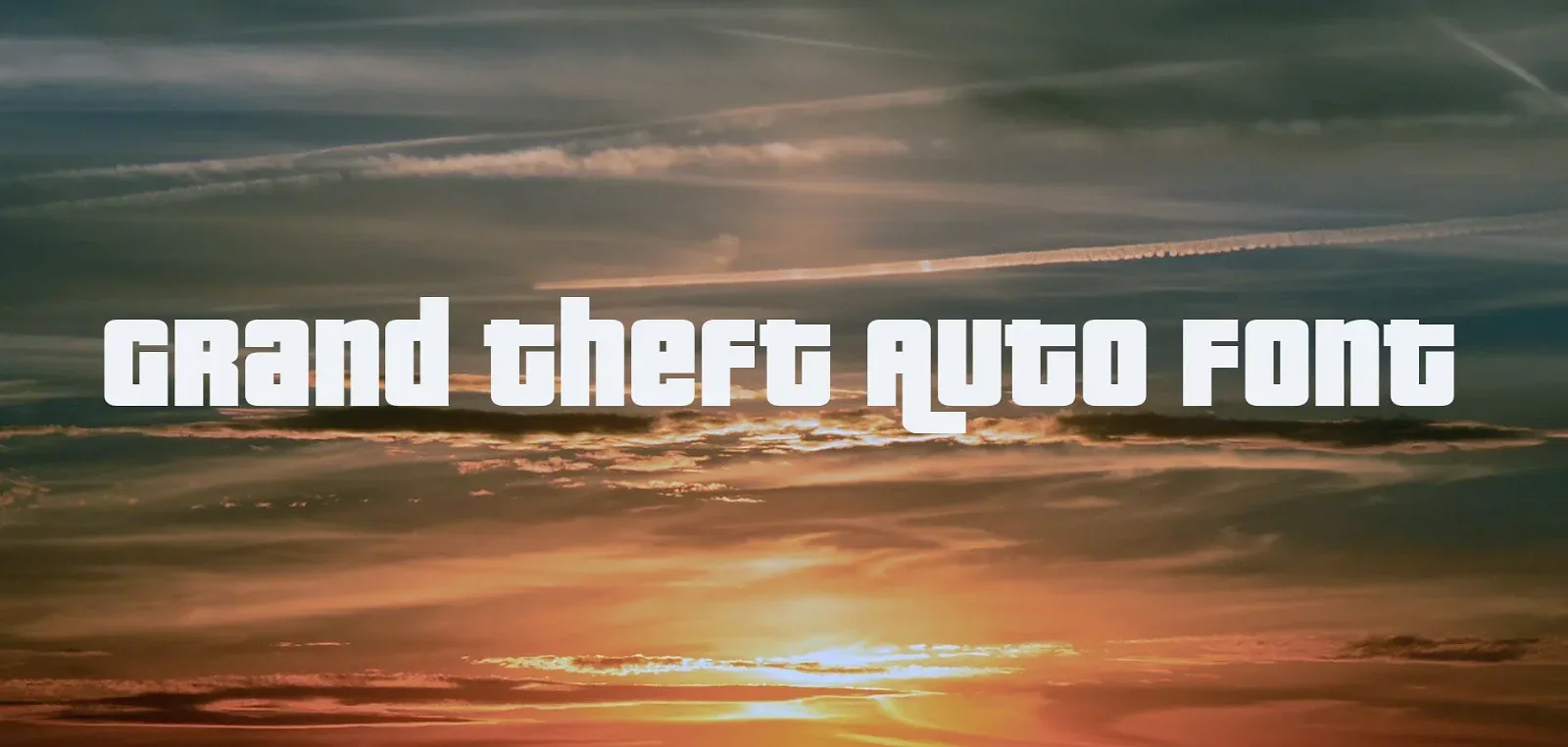 Grand Theft Auto Font