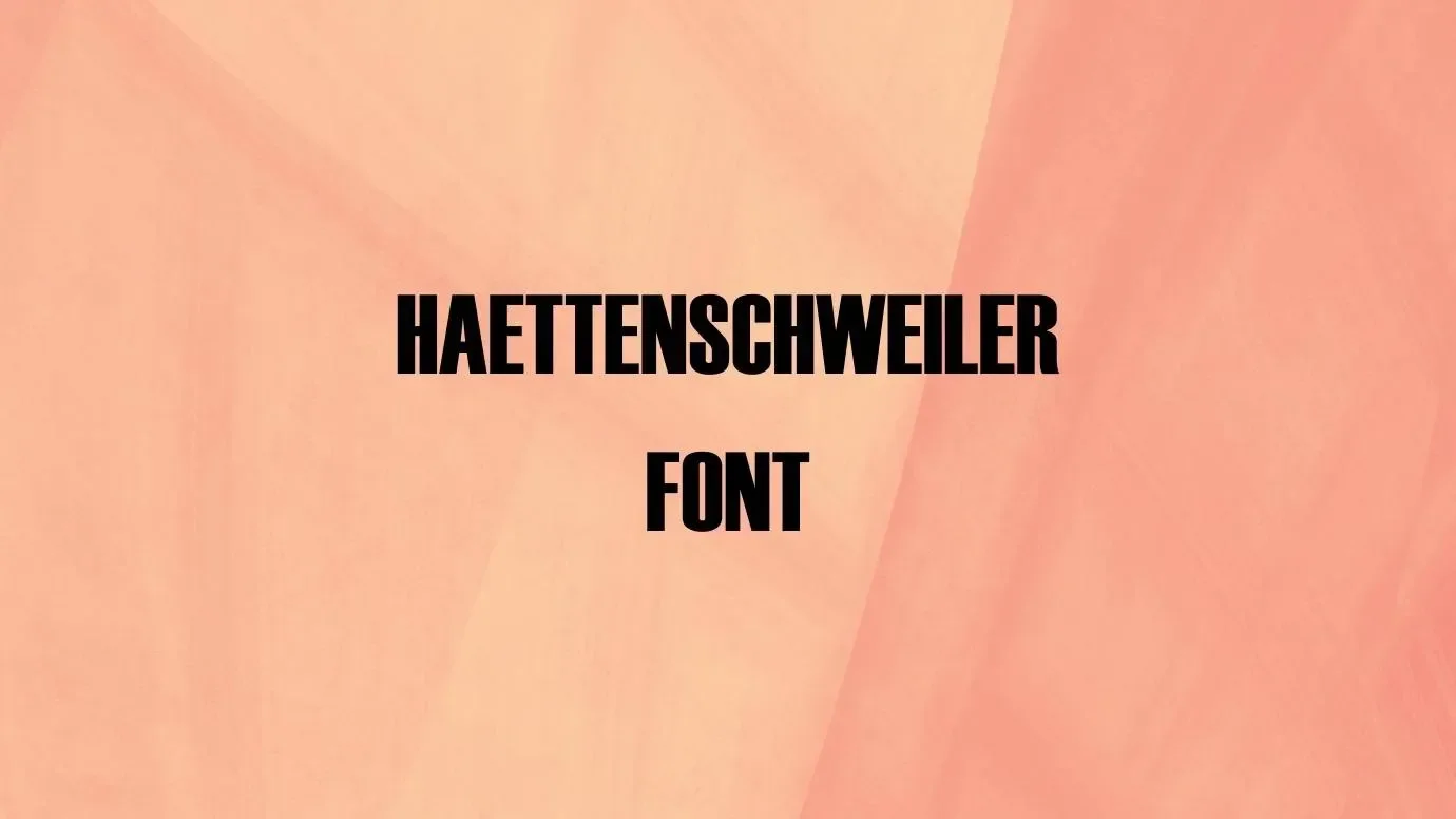 Haettenschweiler Font Feature