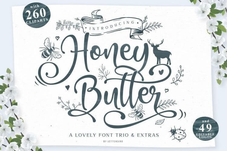 honey butter font - Honey Butter Script Font Free Download