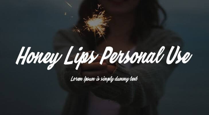 Honey Lips Font