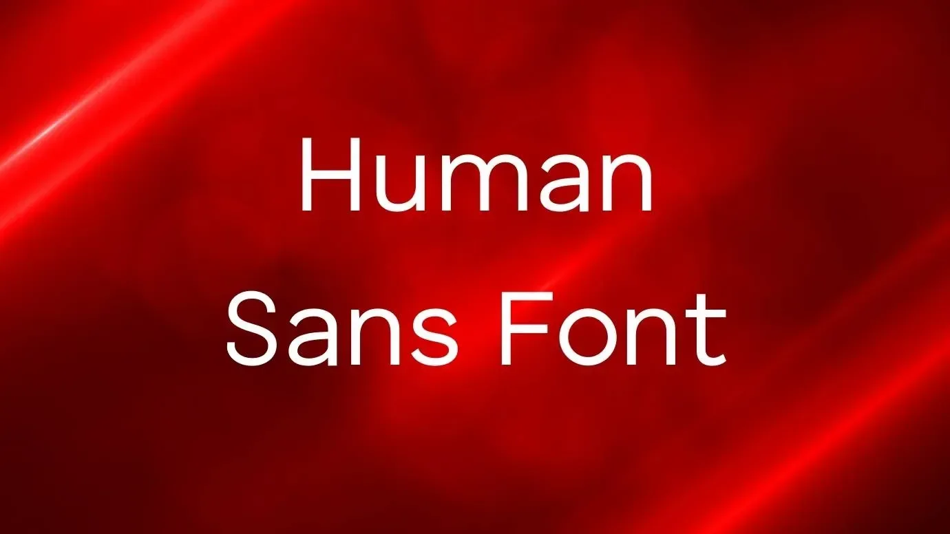 Human Sans Font Feature