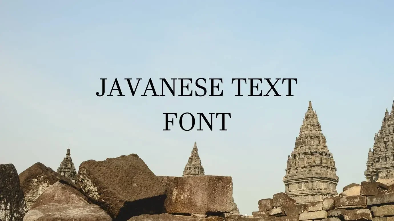 Javanese Font Feature