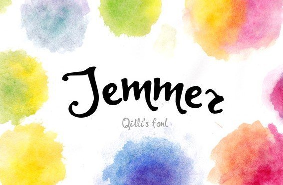 Jemmer Hand painted Font Free Download - Free Fonts Family Download