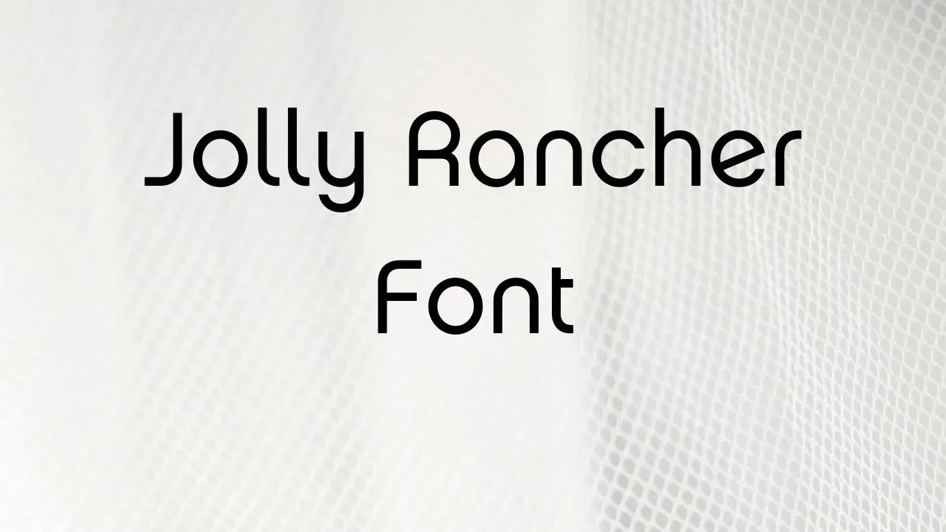 Jolly Rancher Font Feature