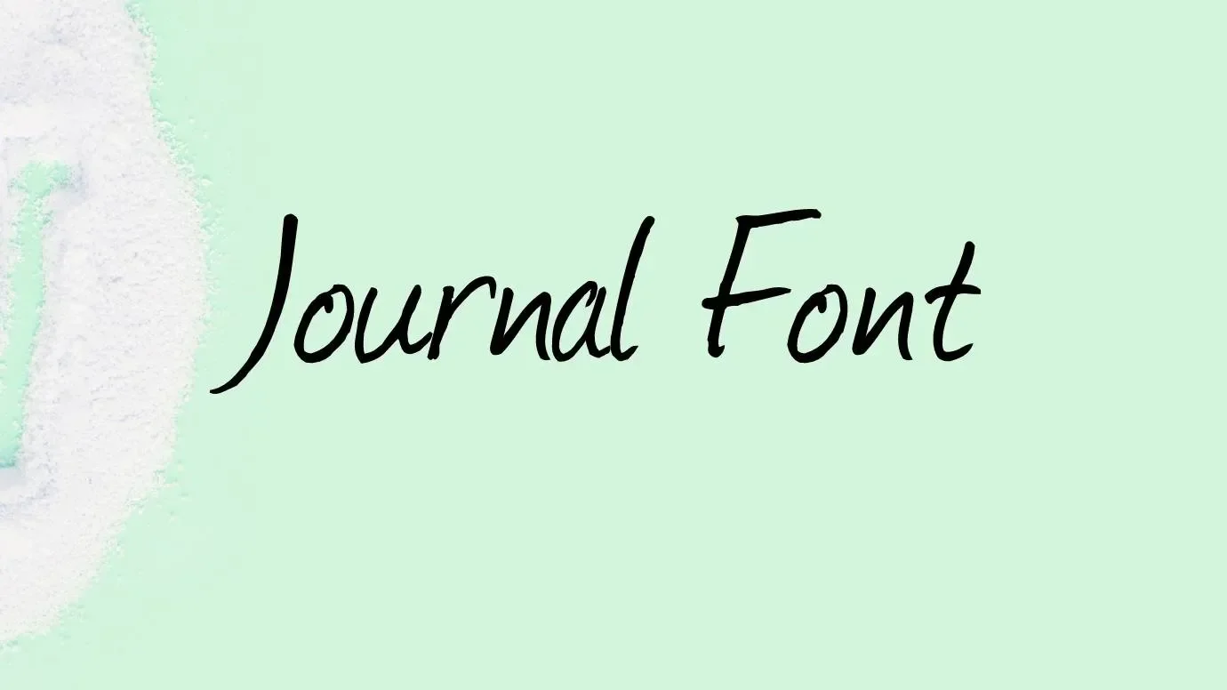 Journal Font Feature