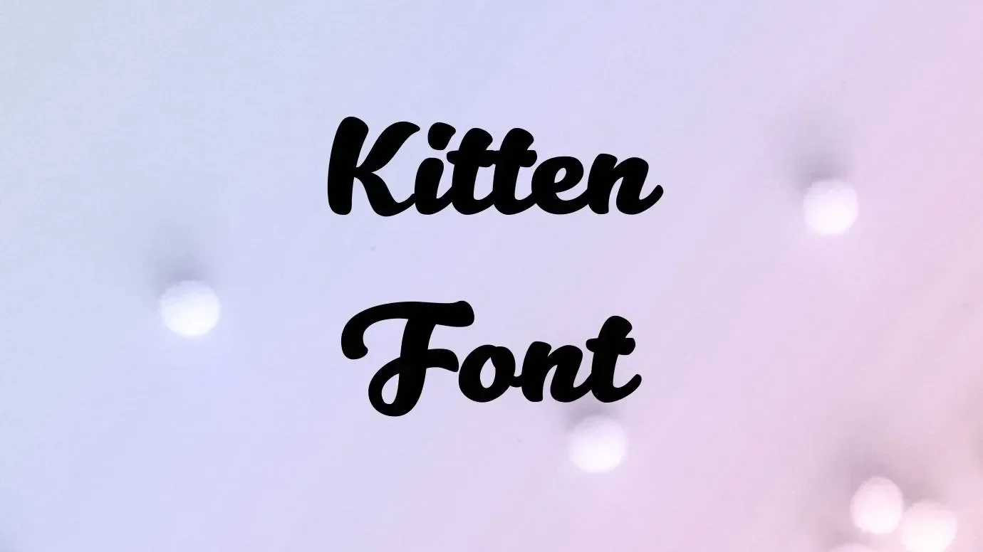 Kitten Font Feature
