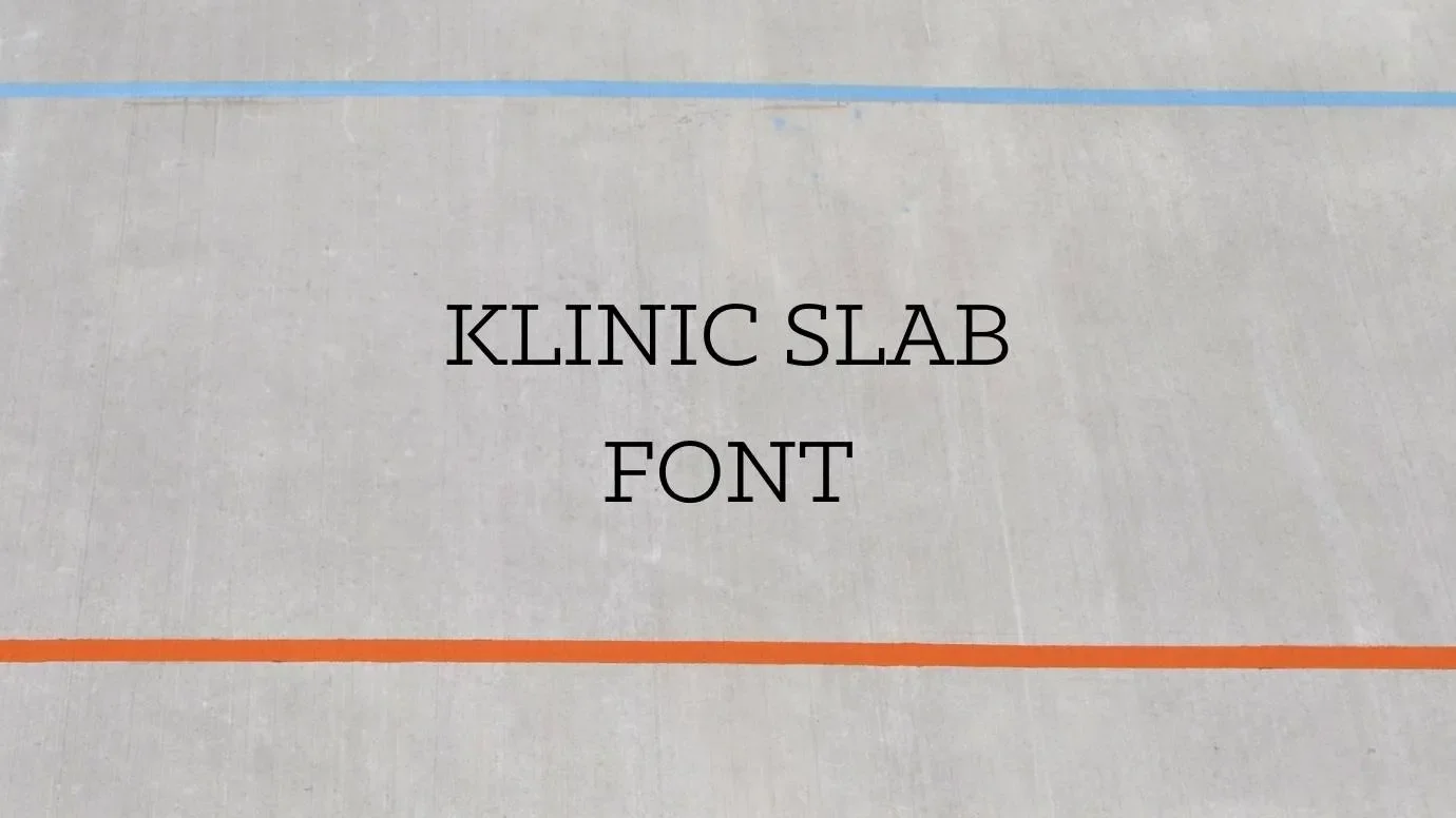 Klinic Slab Font Feature
