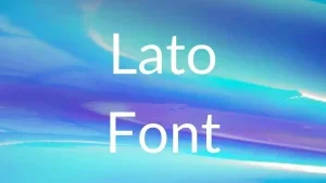 Lato Font Feature