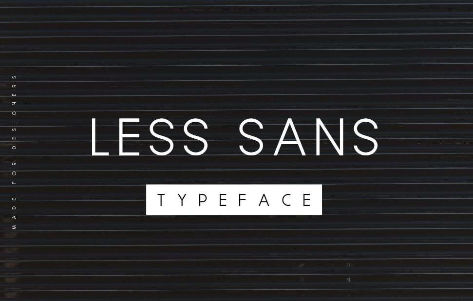 Less Sans Font