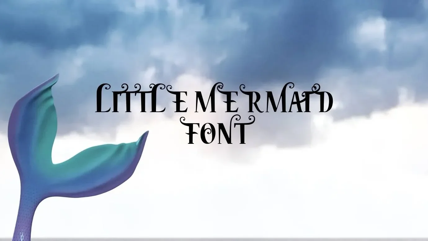 Little Mermaid Font Feature